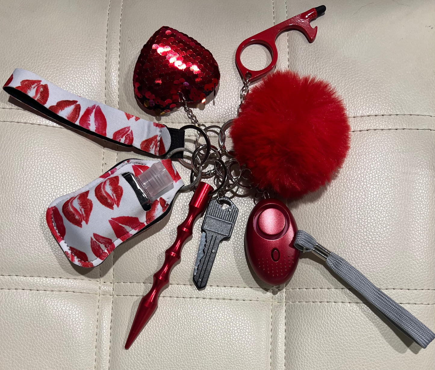 Ruby Kiss Keychain