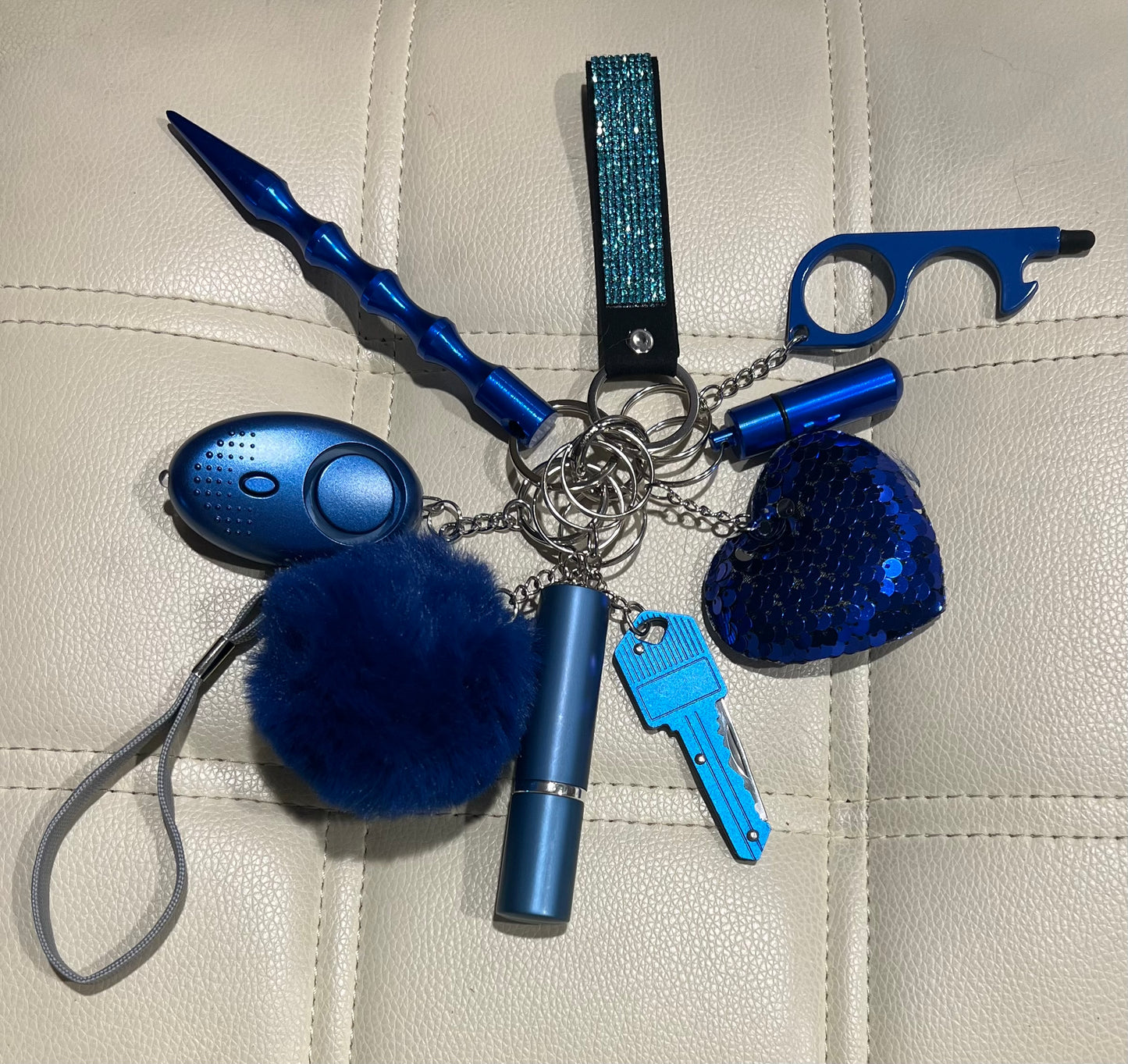 Blue Sapphire Keychain